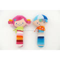 Boy and Girl Baby Rattle Soft Toy